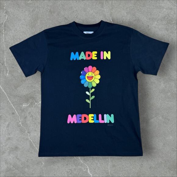 J Balvin x Takashi Murakami Collab "Made In Medellin" Tee M - Picture 1 of 5